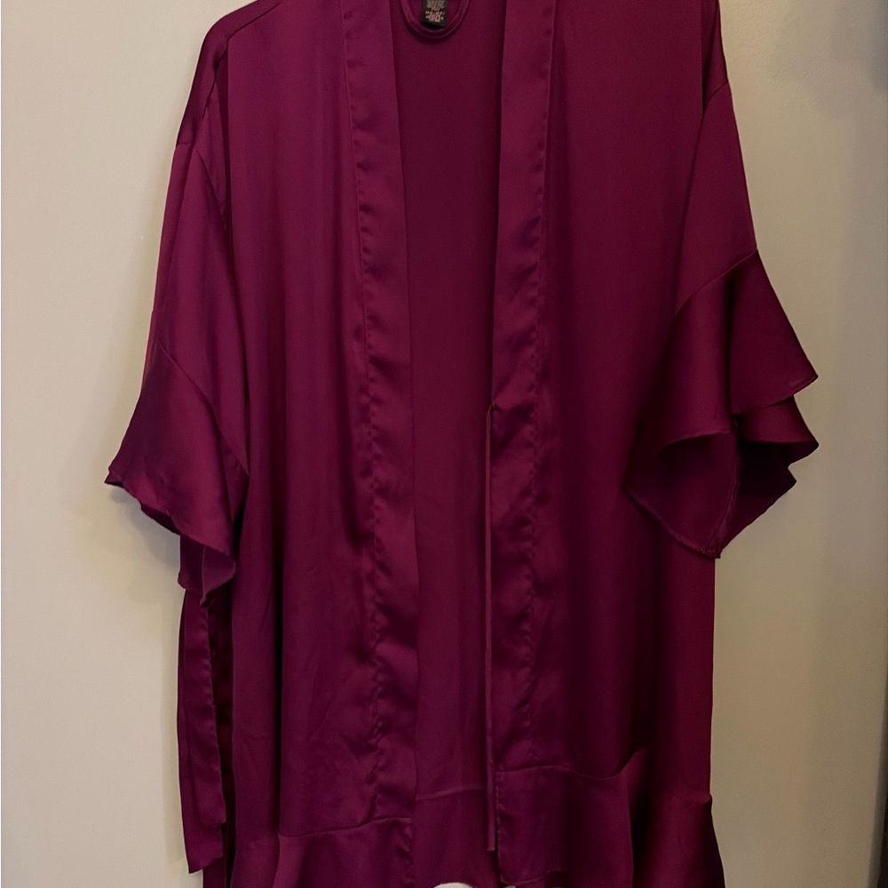 Victoria's Secret Deep Plum Satin Top